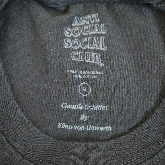 Anti Social Social Club Ellen von Unwerth D Fantasy Black T-Shirt PALISADES M - Picture 12 of 13